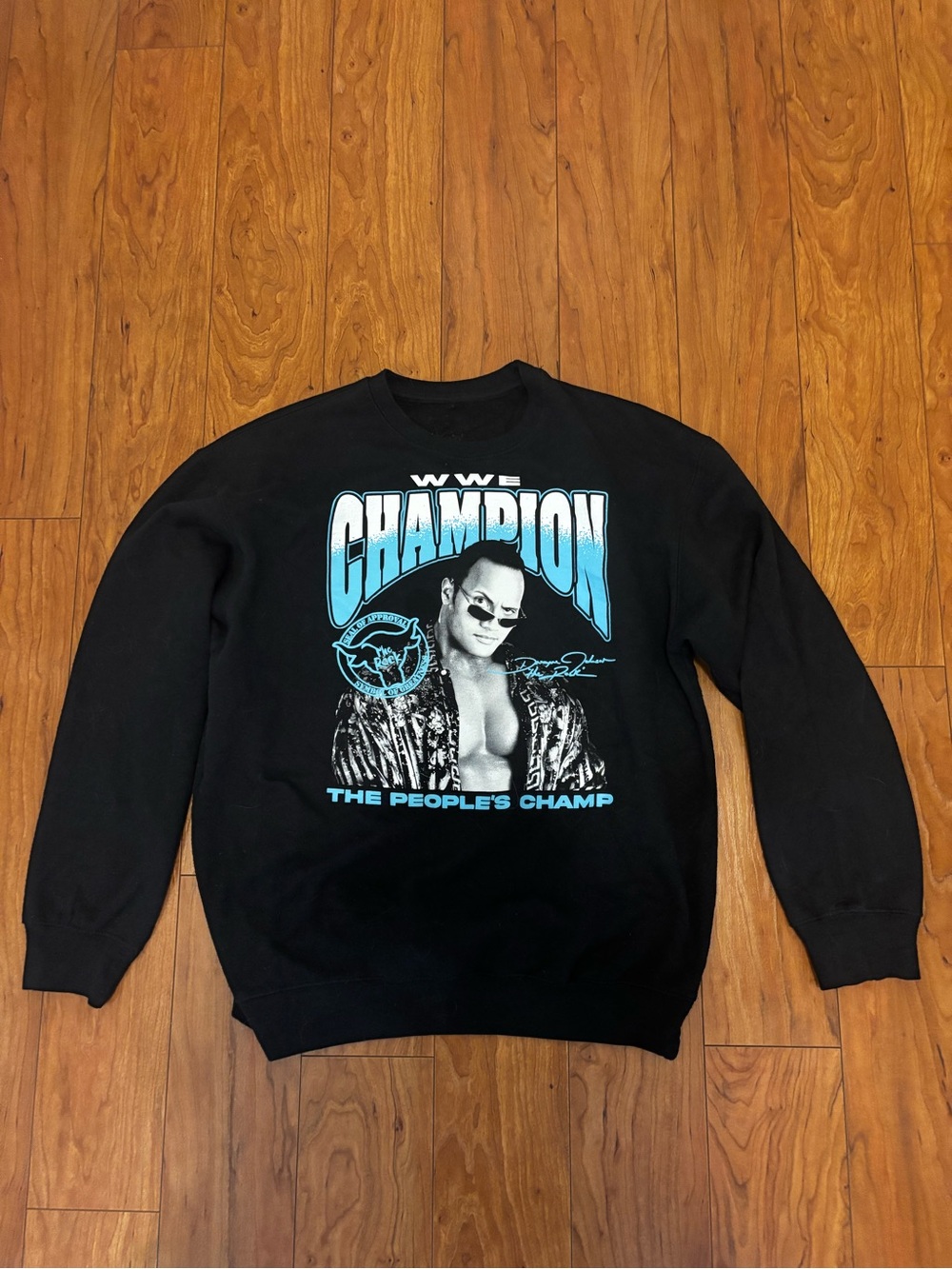 Medium Vintage “The Rock” WWE Champion "The People's Champ" Graphic Sweatshirt